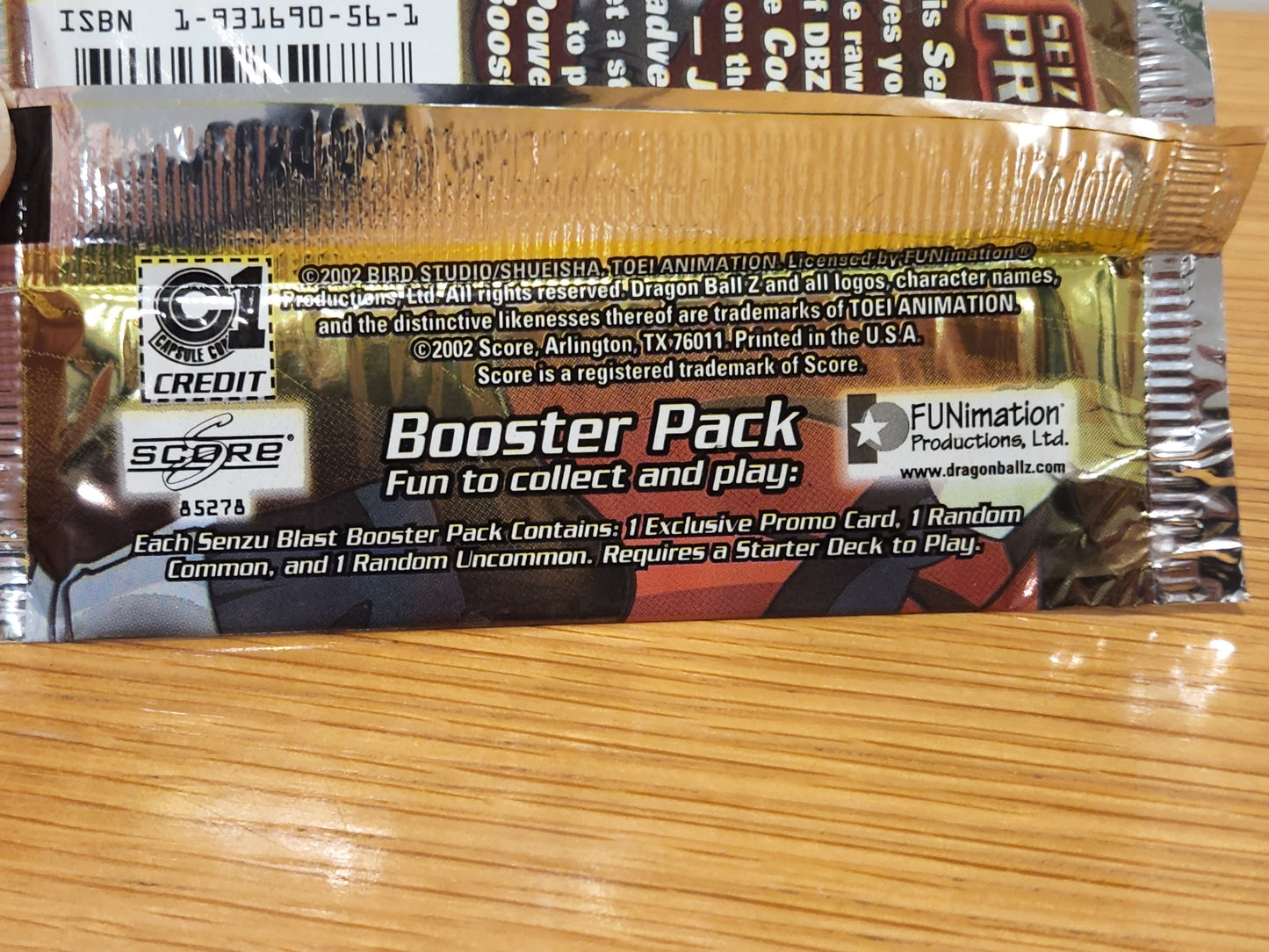 DBZ World Games Saga Senzu Blast Booster Pack